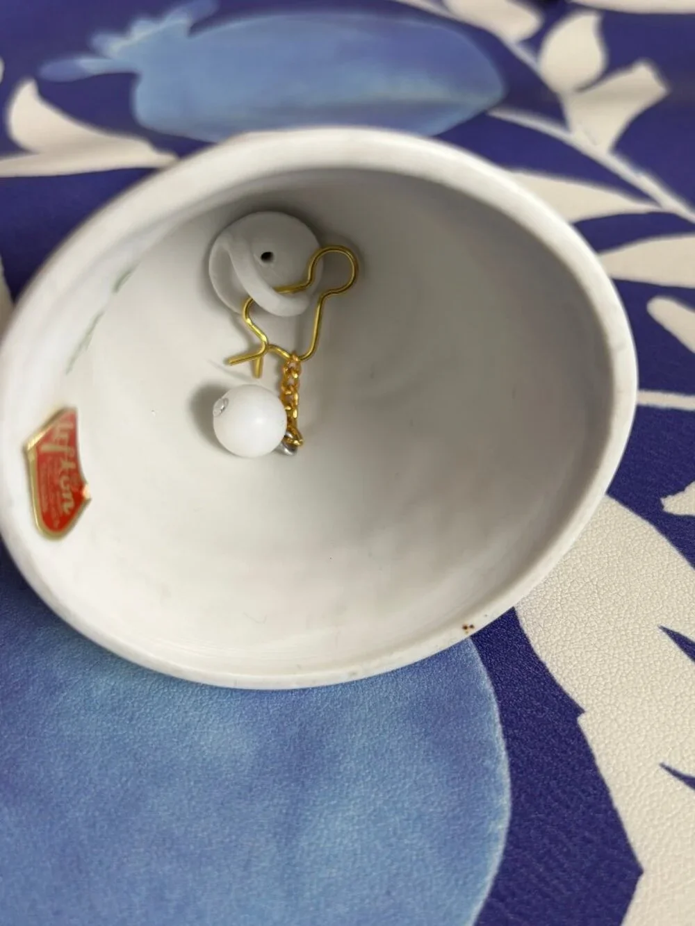 Vintage 1984 Lefton Christopher Collection Matte Bisque Porcelain Bridal Bell